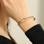 Load image into Gallery viewer, Twilight Sparkle Gold Bangle - Reet Pehal
