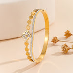 Load image into Gallery viewer, Exclusive Golden Petal Bangle - Reet Pehal
