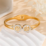 Load image into Gallery viewer, Radiant Aura Gold Bangle - Reet Pehal
