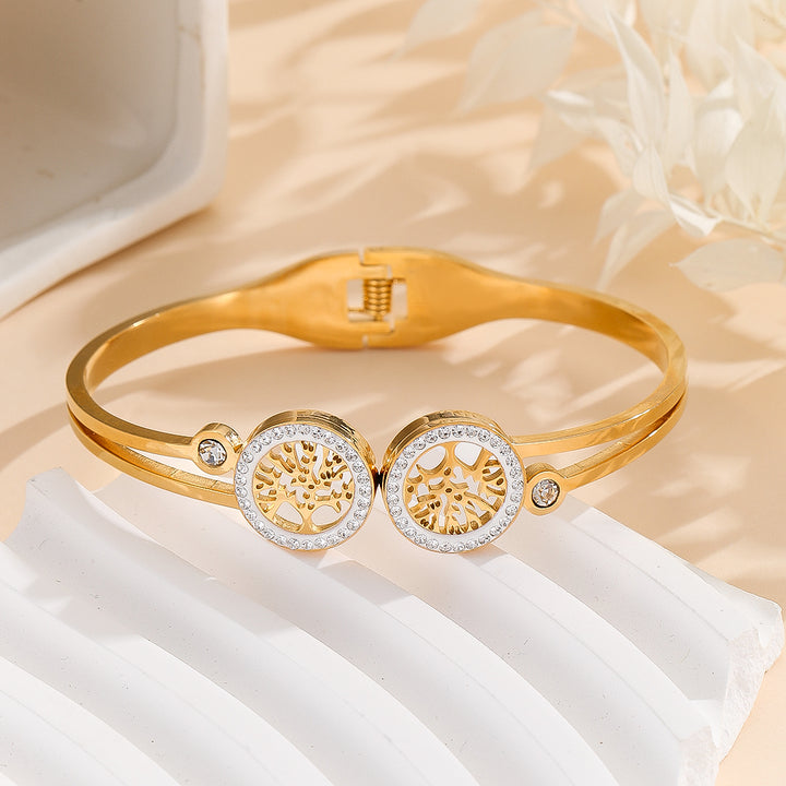 Radiant Aura Gold Bangle - Reet Pehal