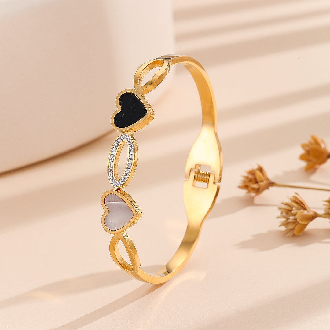 Lustrous Love Gold Bangle - Reet Pehal