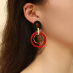 Load image into Gallery viewer, Scarlet Spiral Earrings - Reet Pehal
