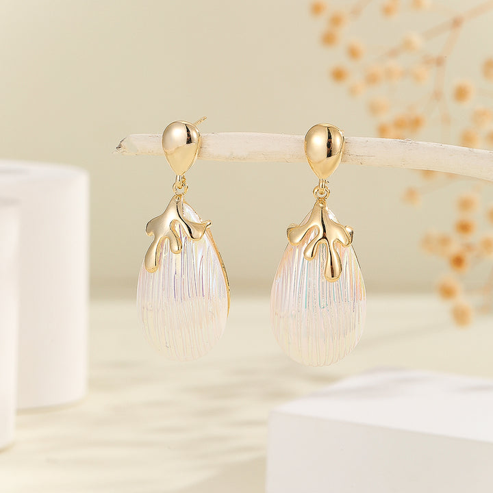 Pearlescent Grace Gold Earrings - Reet Pehal