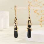 Load image into Gallery viewer, Enchanted Gold Nightfall Earrings - Reet Pehal
