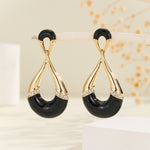 Load image into Gallery viewer, Ebonized Elegance Earrings - Reet Pehal
