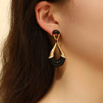 Load image into Gallery viewer, Ebonized Elegance Earrings - Reet Pehal
