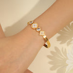 Load image into Gallery viewer, Mesmerizing Gemstone Array Bangle - Reet Pehal
