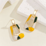 Load image into Gallery viewer, Contemporary Mellow Yellow Earrings - Reet Pehal
