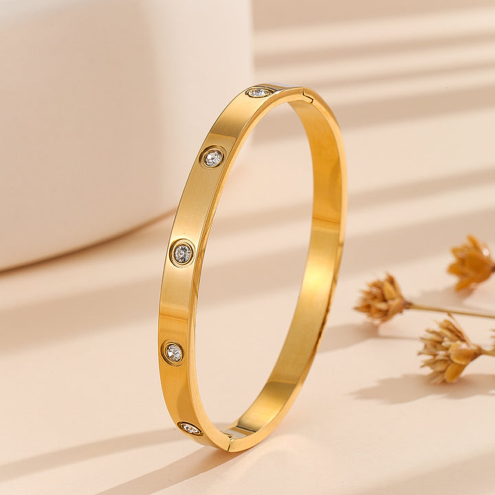 Silken Symphony Gold Bangle - Reet Pehal