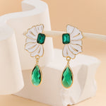 Load image into Gallery viewer, Gorgeous Verde Bloom Earrings - Reet Pehal
