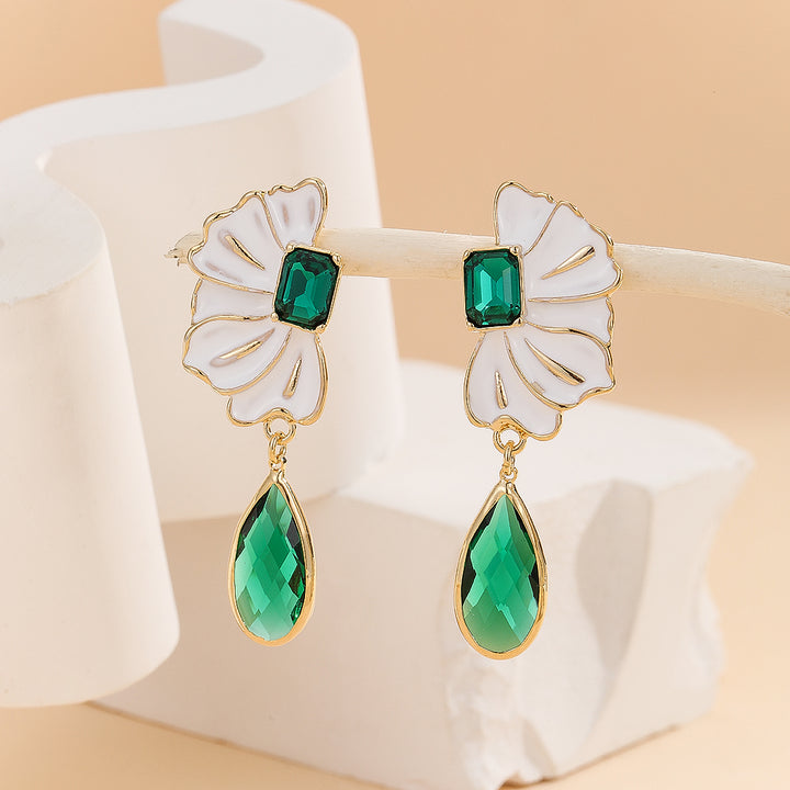 Gorgeous Verde Bloom Earrings - Reet Pehal