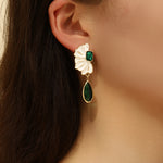 Load image into Gallery viewer, Gorgeous Verde Bloom Earrings - Reet Pehal
