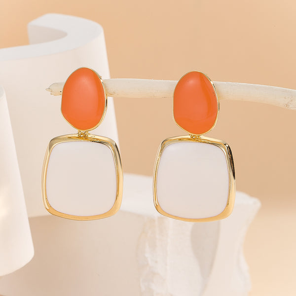 Beautiful Coral Sunset Earrings - Reet Pehal