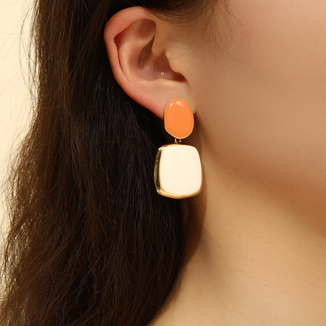 Beautiful Coral Sunset Earrings