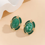 Load image into Gallery viewer, Imperial Emerald Crest Studs - Reet Pehal
