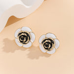 Load image into Gallery viewer, Alluring White Rose Studs - Reet Pehal
