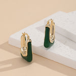 Load image into Gallery viewer, Emerald Elegance Hoops - Reet Pehal
