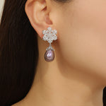 Load image into Gallery viewer, Lovely Lavender Dream Earrings - Reet Pehal
