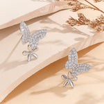 Load image into Gallery viewer, Stunning Petal Wings Silver Earrings - Reet Pehal
