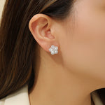 Load image into Gallery viewer, Adorable Cherry Blossom Diamond Studs - Reet Pehal
