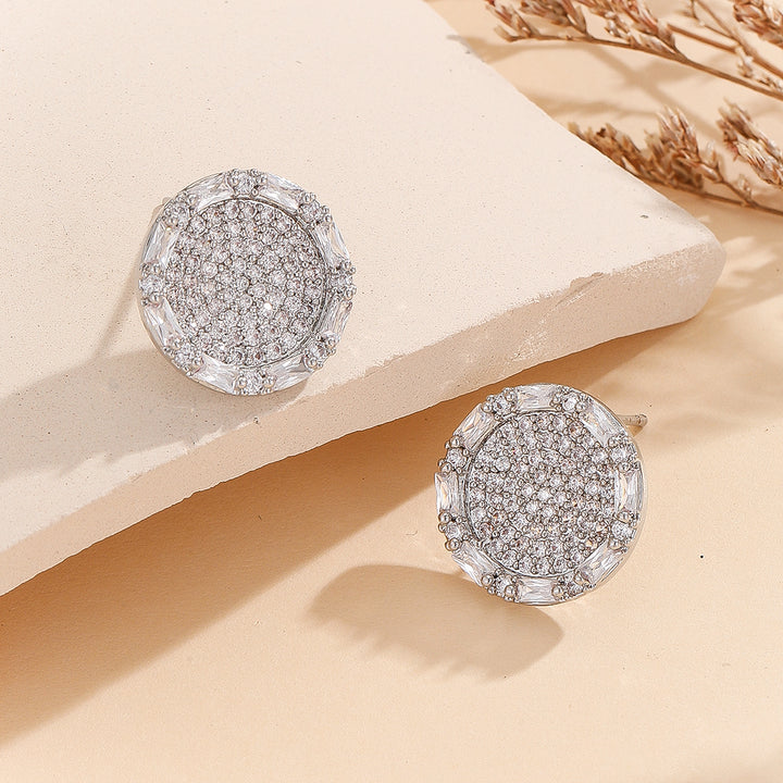 Sparkling Sphere Silver Earrings - Reet Pehal