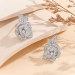 Load image into Gallery viewer, Leafy Radiance Silver Earrings - Reet Pehal
