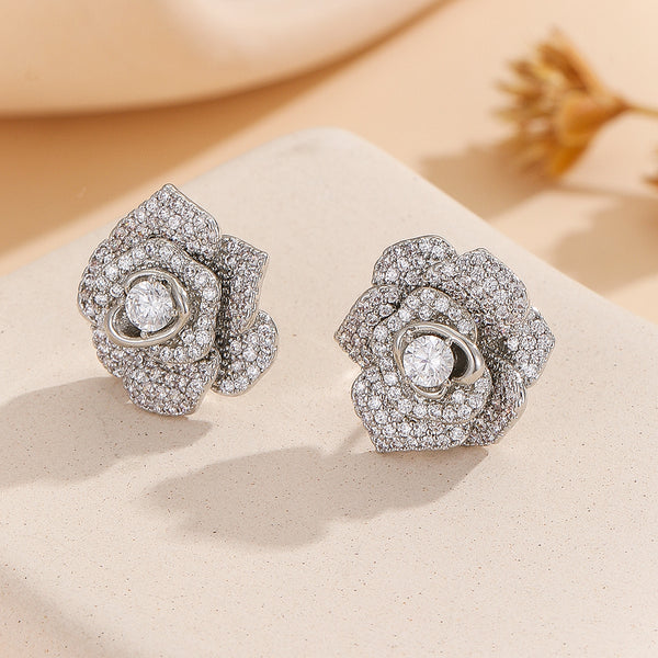 Twinkling Flower Silver Earrings - Reet Pehal