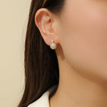 Load image into Gallery viewer, Sparkling Ball Cascade Gold Earrings - Reet Pehal
