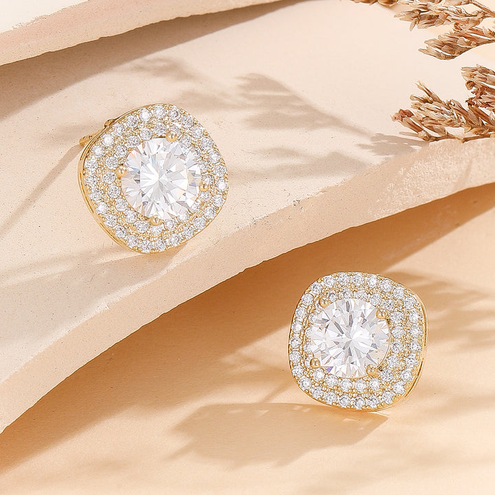 Timeless Brilliance Gold Earrings - Reet Pehal