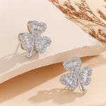 Load image into Gallery viewer, Enchanted Clover Bloom Gold Earrings - Reet Pehal
