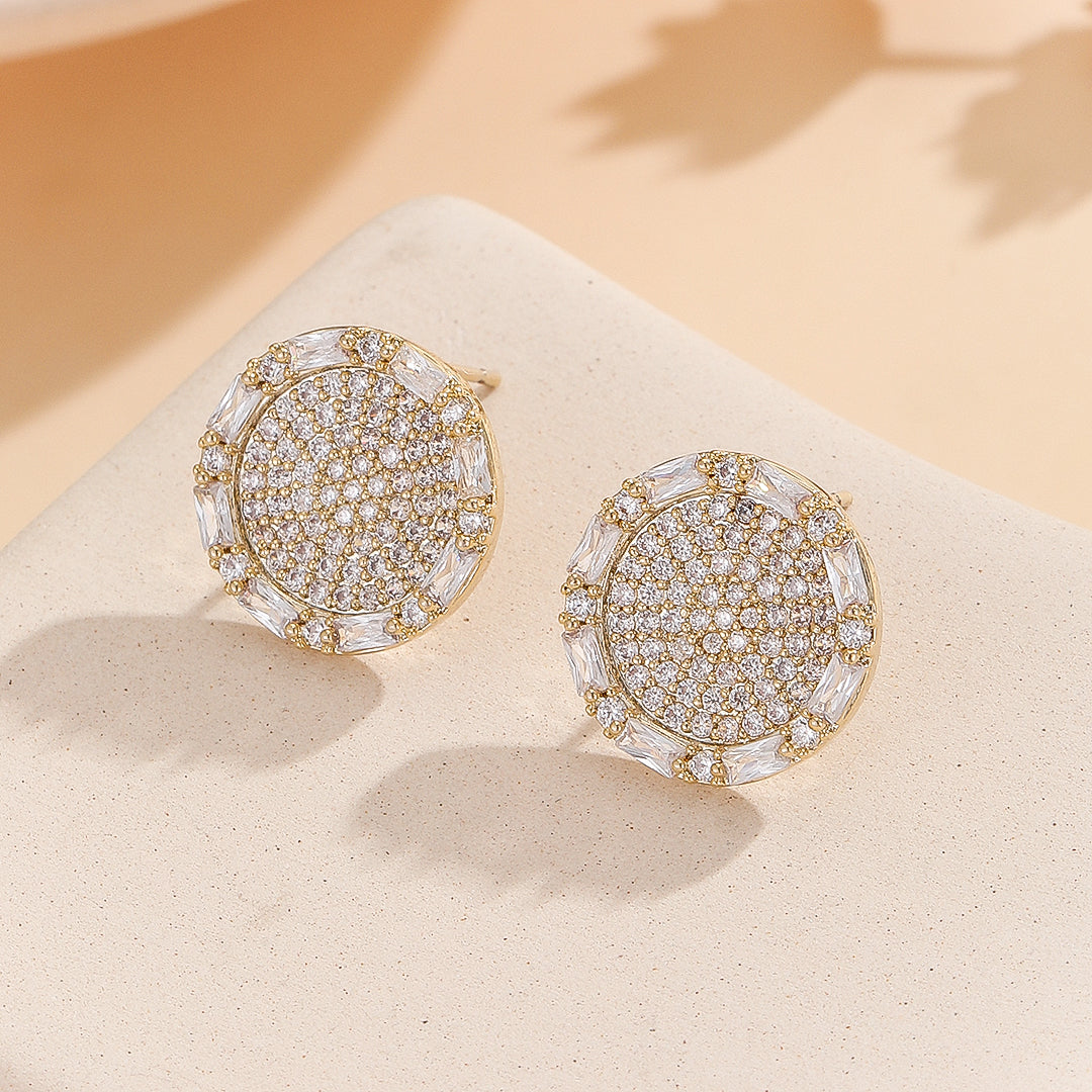 Sparkling Sphere Gold Earrings - Reet Pehal