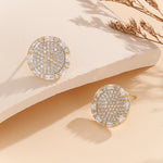 Load image into Gallery viewer, Sparkling Sphere Gold Earrings - Reet Pehal
