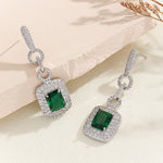 Load image into Gallery viewer, Emerald Elegance Drop Earrings - Reet Pehal
