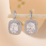 Load image into Gallery viewer, Dazzling Dual Segment Silver Earrings - Reet Pehal
