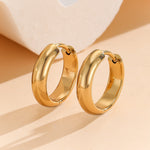 Load image into Gallery viewer, Classic Curve Hinged Hoop Earrings
