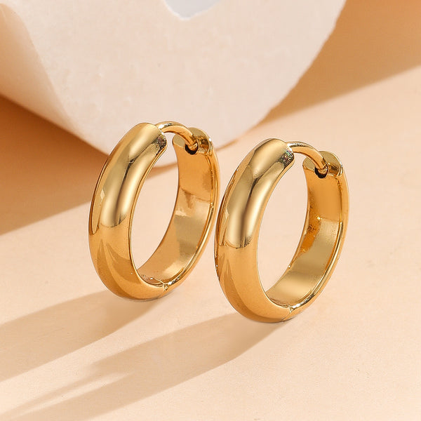 Classic Curve Hinged Hoop Earrings