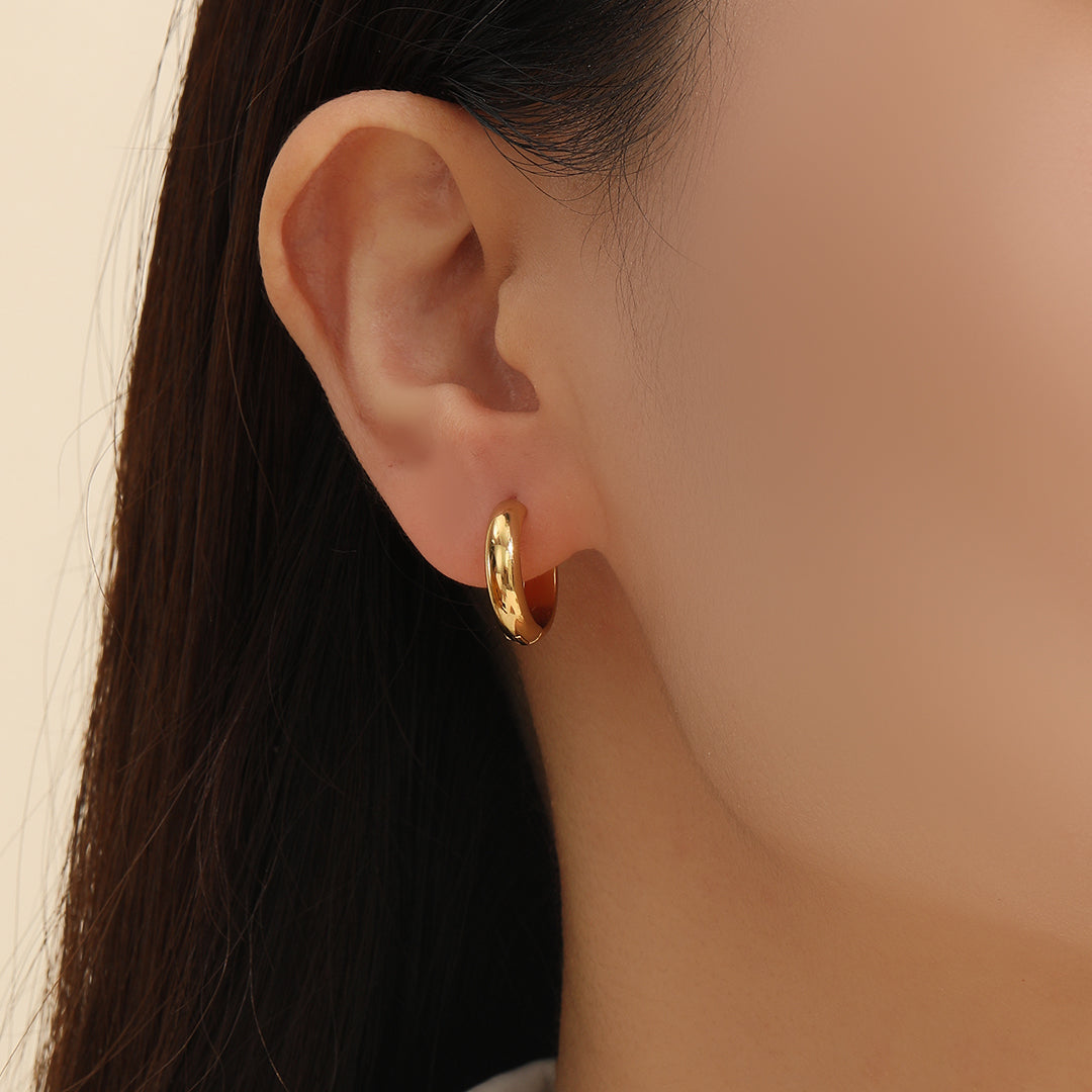 Classic Curve Hinged Hoop Earrings