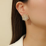 Load image into Gallery viewer, Gilded Petal Sparkler Earrings - Reet Pehal
