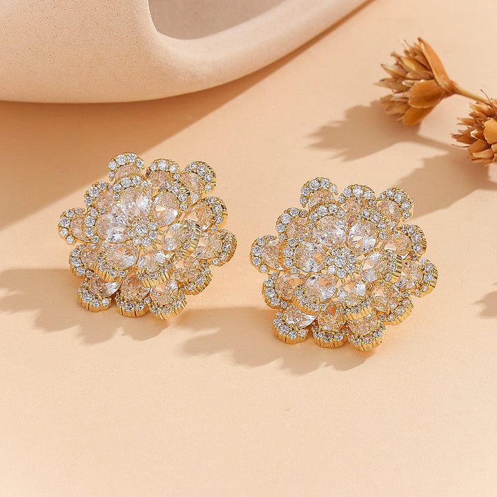 Gilded Petal Sparkler Earrings - Reet Pehal