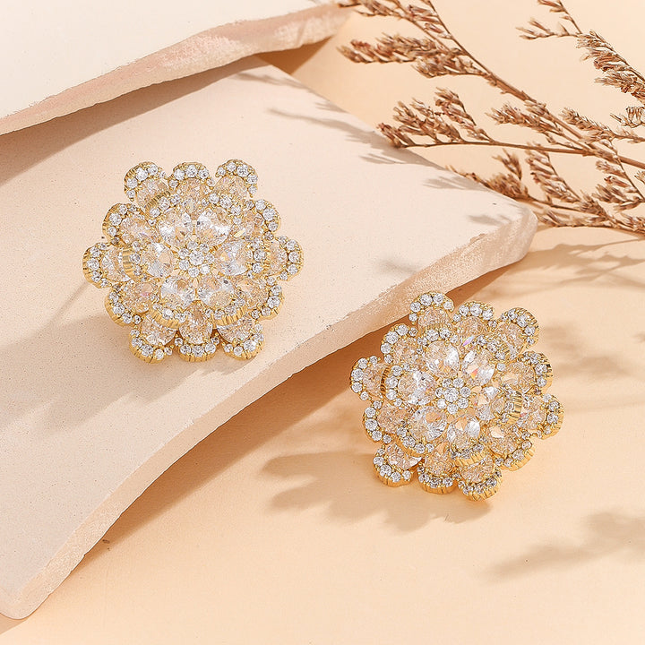 Gilded Petal Sparkler Earrings - Reet Pehal