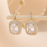 Load image into Gallery viewer, Dazzling Dual Segment Gold Earrings - Reet Pehal
