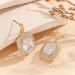 Load image into Gallery viewer, Dazzling Dual Segment Gold Earrings - Reet Pehal
