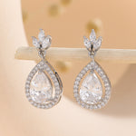 Load image into Gallery viewer, Radiant Petal Diamond Drop Earrings - Reet Pehal
