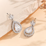 Load image into Gallery viewer, Radiant Petal Diamond Drop Earrings - Reet Pehal
