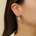 Load image into Gallery viewer, Floral Radiance Teardrop Diamond Earrings - Reet Pehal
