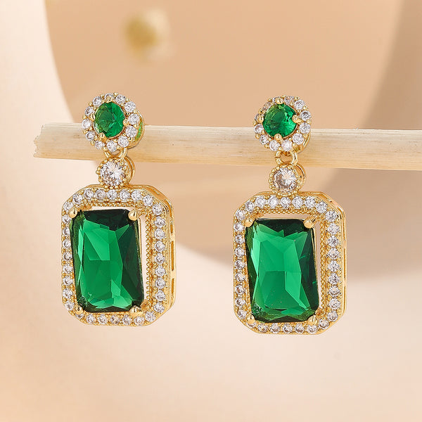 Regal Green Charm Earrings - Reet Pehal