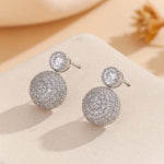 Load image into Gallery viewer, Sparkling Ball Cascade Diamond Earrings - Reet Pehal
