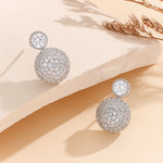 Load image into Gallery viewer, Sparkling Ball Cascade Diamond Earrings - Reet Pehal
