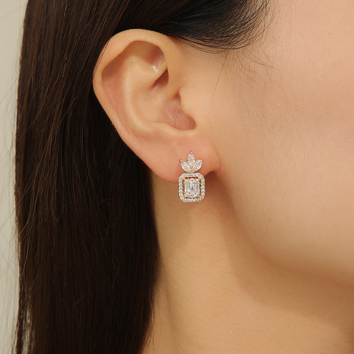 Versatile Diamond Waltz “Sparkling Aurora Gold Studs - Reet Pehal