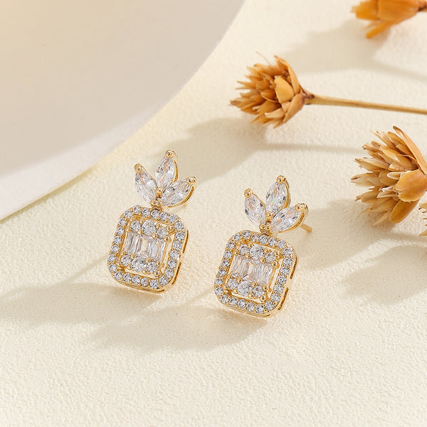 Versatile Diamond Waltz “Sparkling Aurora Gold Studs - Reet Pehal